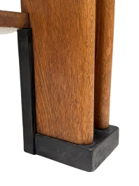 Art Deco Coffee Table by Jan Brunott, Solid Oak, Dutch Design, 1920s